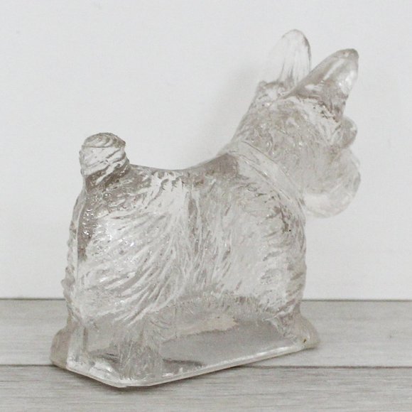 Antique Vintage 1930 Glass Scottie Dog Scottish Terrier Figurine Candy Container - Picture 8 of 15